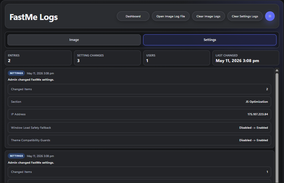 Fastme Logs image